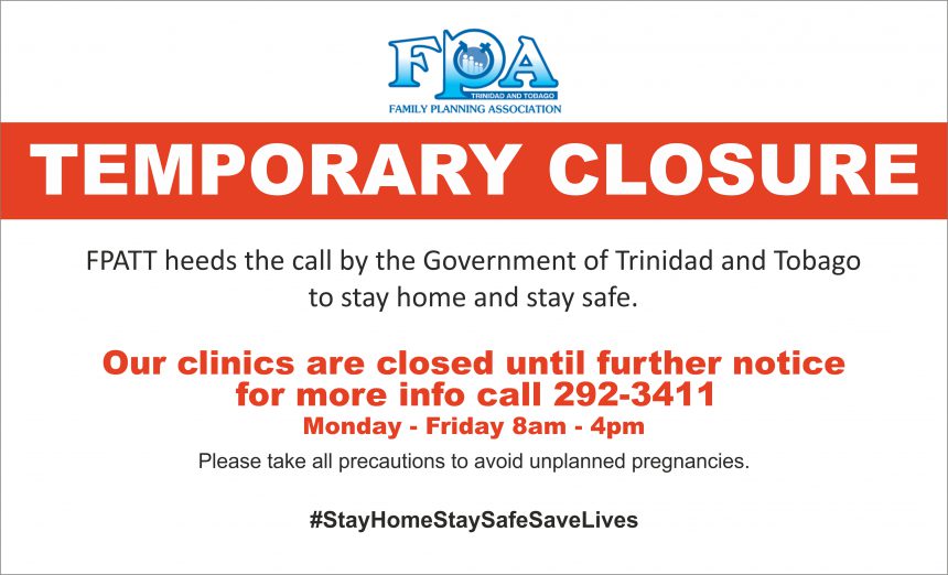 Until further notice our clinics and offices will be temporarily closed